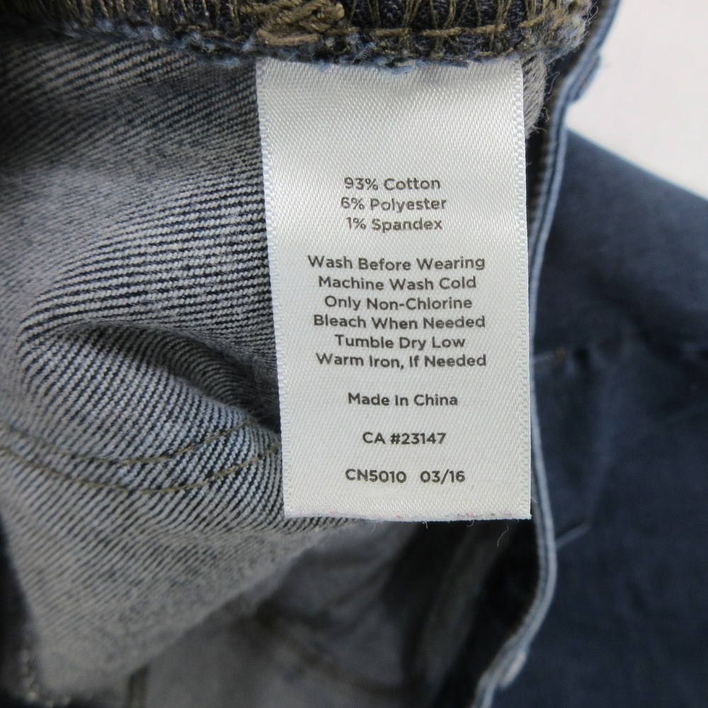 Talbots Women's Jeans 16P Slim Ankle Flawless Five Pocket Dark Wash Stretch Blue - Picture 10 of 11